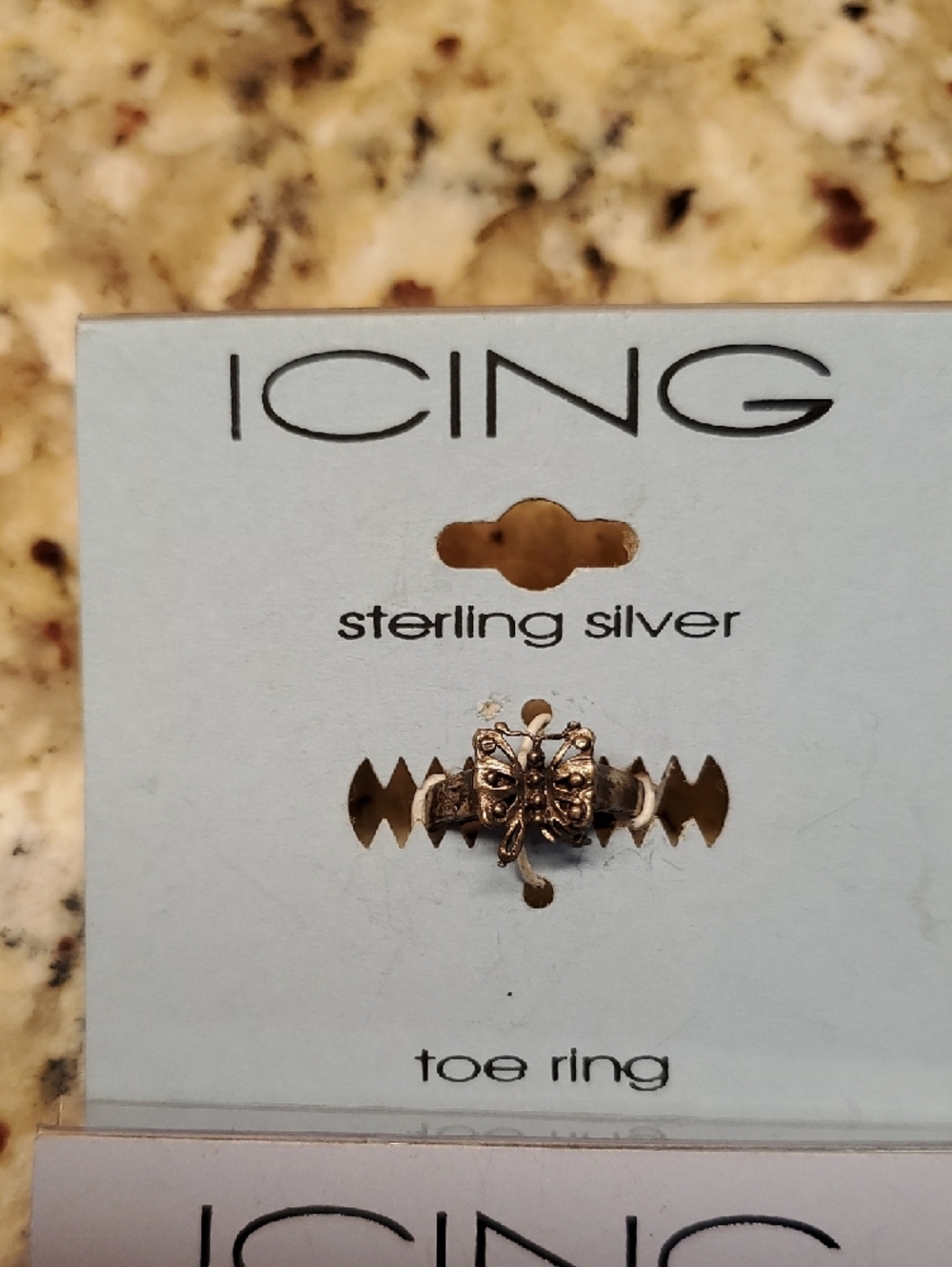 Lot of 4 Icing Sterling Silver Toe Ring Set - Picture 2 of 5